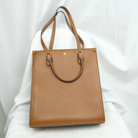 Tory Burch Women's Blake Pebbled Leather Shopping Tote Shoulder Bag - Picture 2 of 9